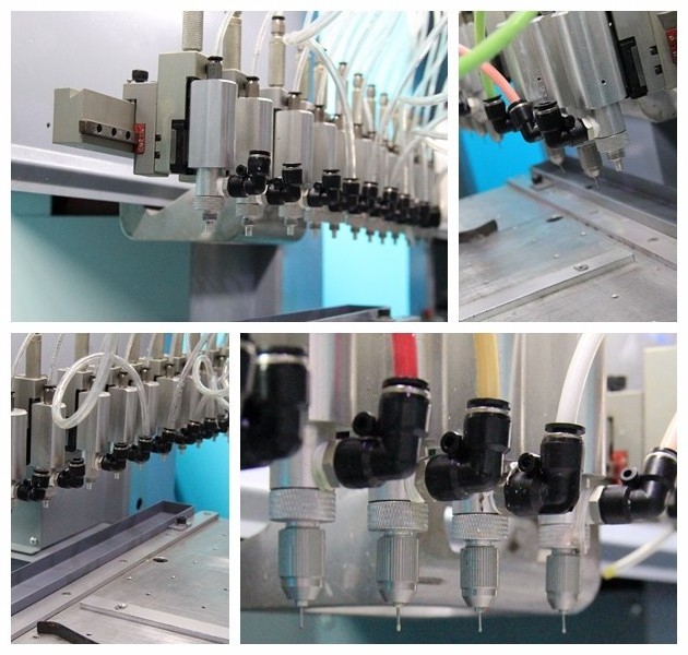 Silicone machine for making label on high impact TPR knuckle protection anti vibration mechanics mitten