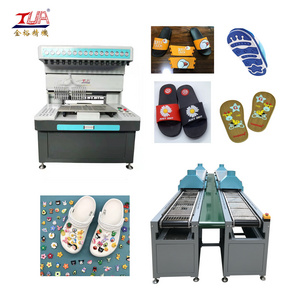 Automatic Sandal Shoe Side Sole Pressing Stitching Machine Slipper Making Machine Crocs Charms Making Machine