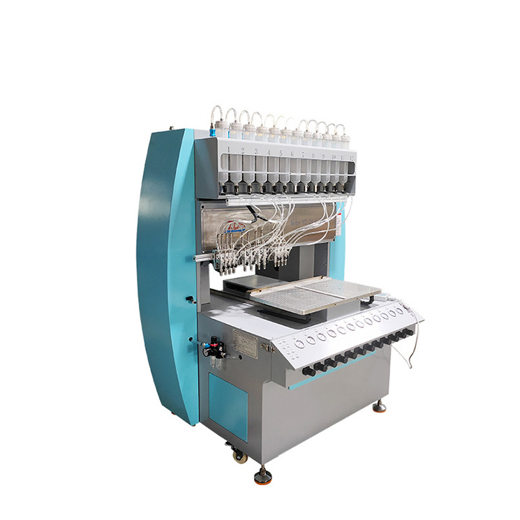 Automatic Liquid Dispensing Machine For PVC Keychains PVC Rubber Patch Machine