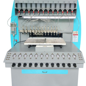 Silicone machine for making label on high impact TPR knuckle protection anti vibration mechanics mitten