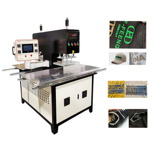 Automatic High Rank Silicone Label Heat Press T Shirt Embossing Machine For Garment Logo Printing