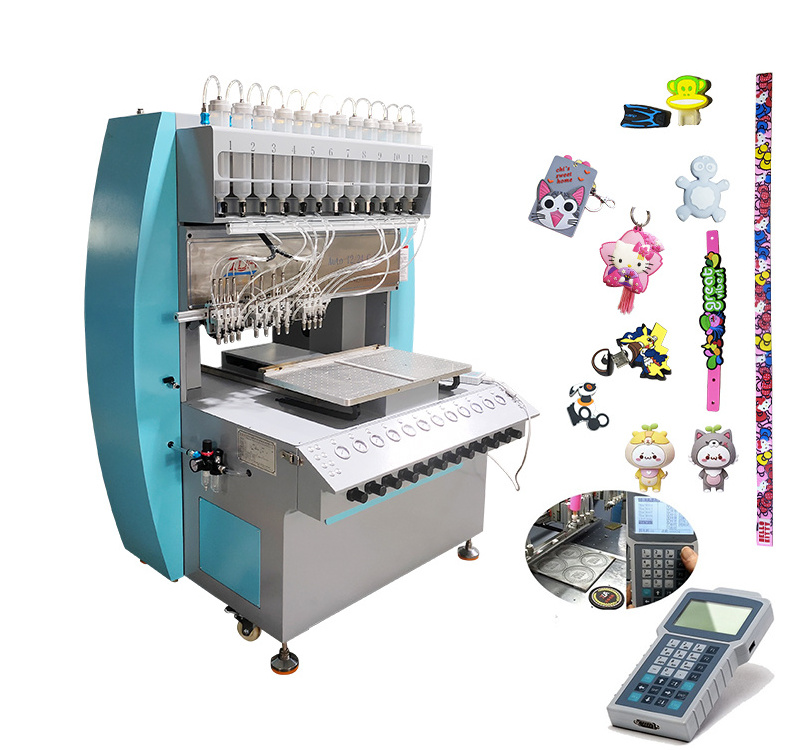 JY-B02 Promotion 3D Multi-color PVC Rubber Keychain Making Machine