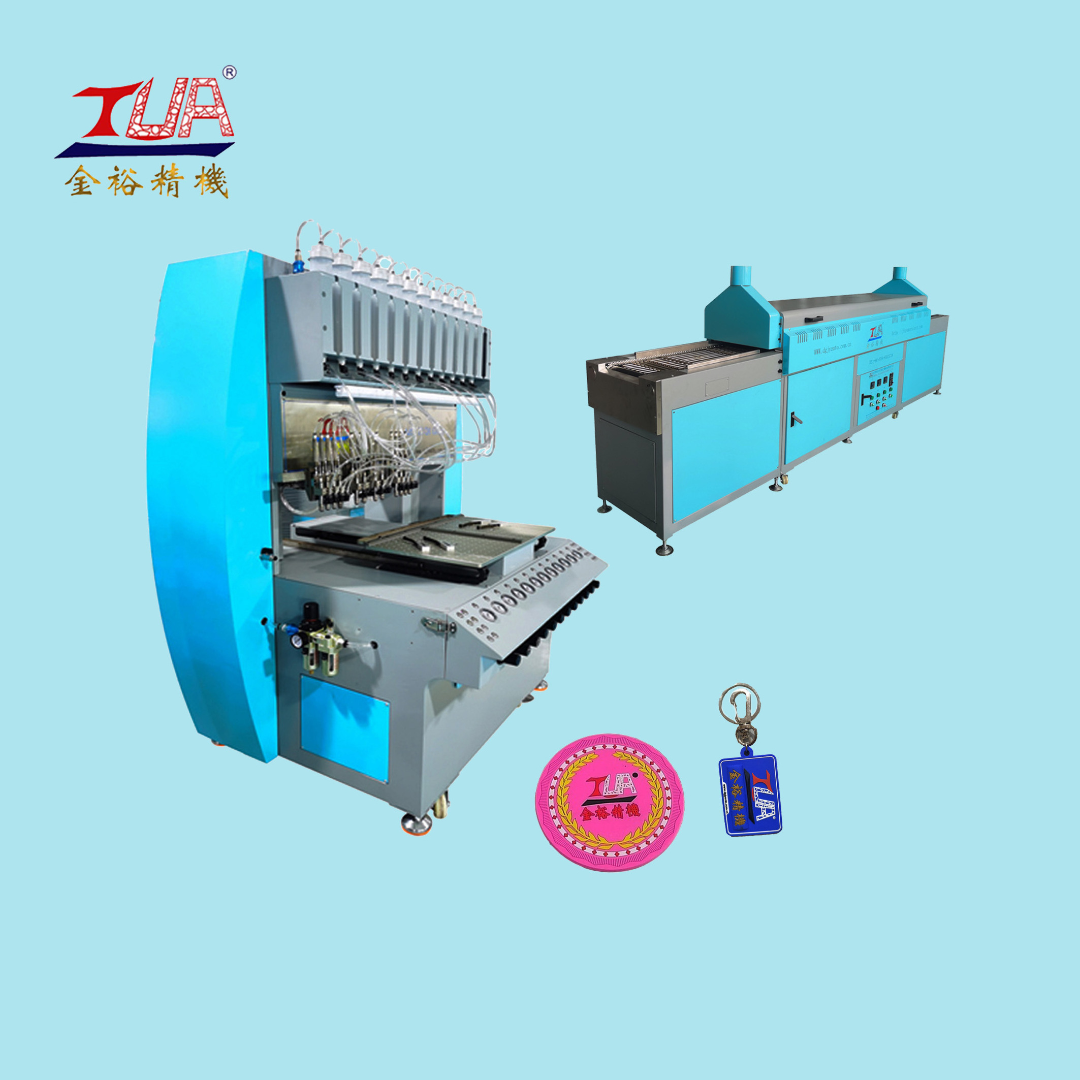 JY-B02 Promotion 3D Multi-color PVC Rubber Keychain Making Machine