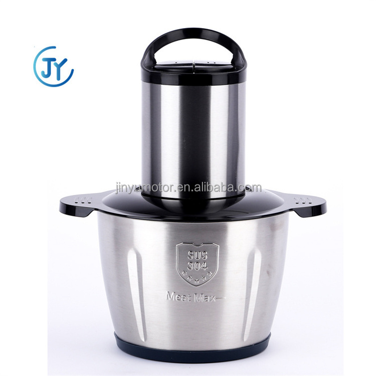 Electric Food Chopper Multifunctional Yam Pounder Stainless Steal Food Processor With Spare Parts