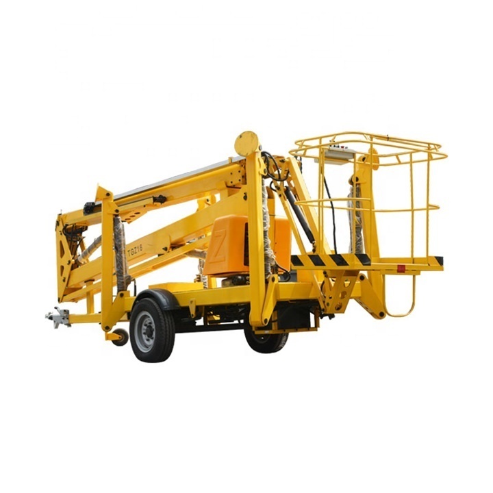 14m Hydraulic Manlift Trailer Mounted Aerial Work Platform Price truck mounted boom lift