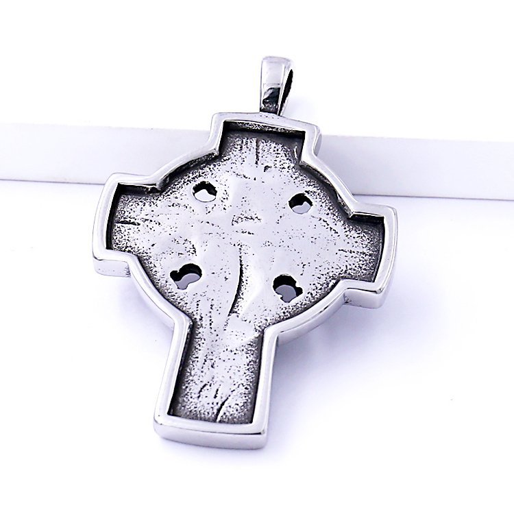 Trendy Stainless Steel Jewelry Christian Gothic Celtic Cross Pendant Vintage Cross Holy Pendant Viking Valhalla Pagan Pendant