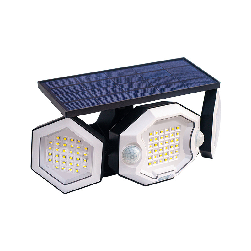 Dual Sensors 6000mAh 1200LM Waterproof Solar Flood Light Outdoor 270Wide Angle Solar Security Lights Solar Motion Sensor Lights