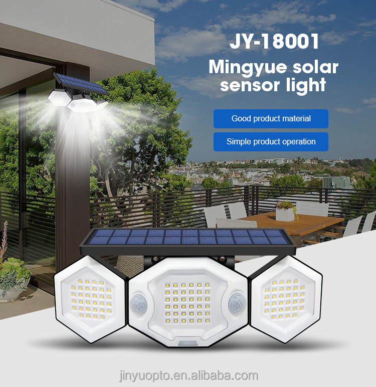 Dual Sensors 6000mAh 1200LM Waterproof Solar Flood Light Outdoor 270Wide Angle Solar Security Lights Solar Motion Sensor Lights