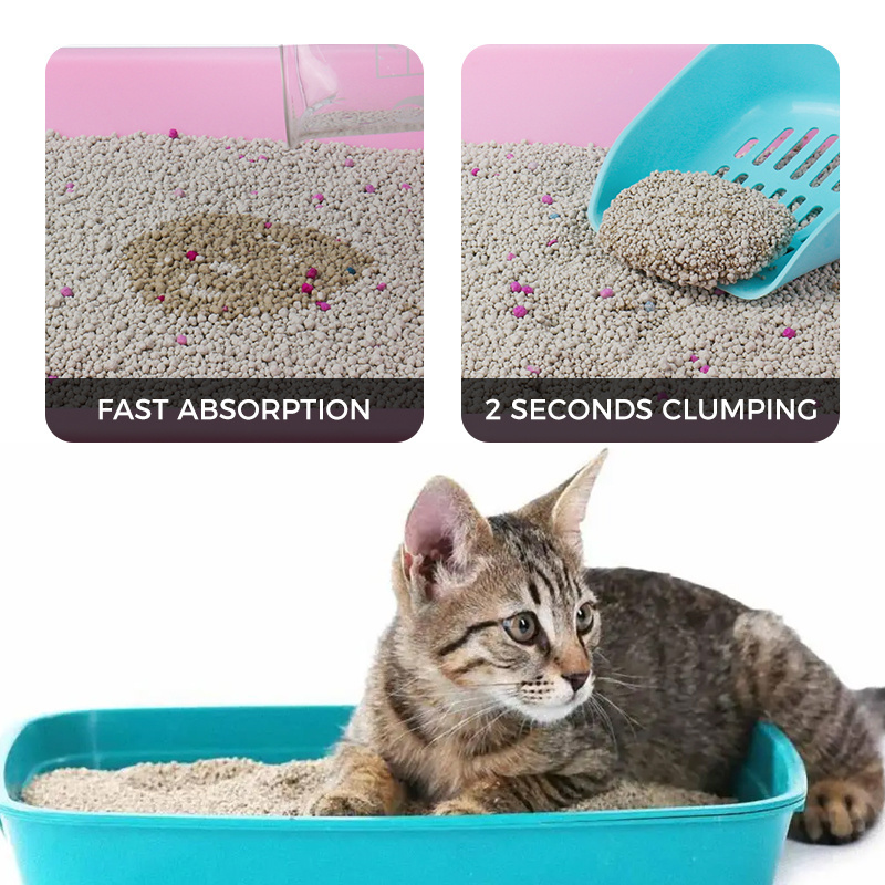 Supplier Sale Wholesale Cheap 5l 10l 25l Strong Clumping Wholesale Cat Litter Sand Cat Sand Bentonite Cat Litter