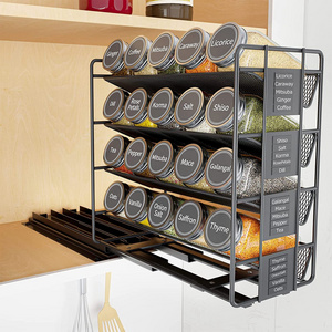 Hot Sale Heavy Duty Kitchen under cabinet Slide Out Seasoning Organizer Pull Out Spice Rack Organizer Drawer