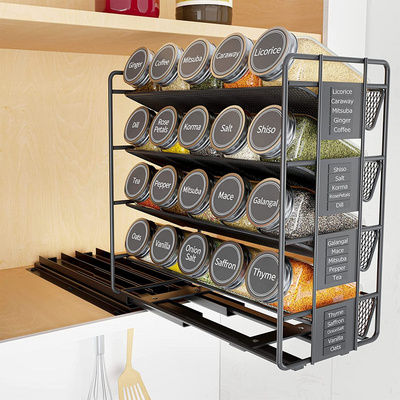 Heavy Duty Slide Out Seasoning selling Kitchen Organizer Rack Organizer for Cabinet