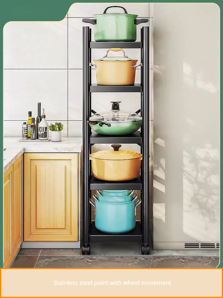 Metal Shelves Standing Unit for Kitchen Living Room Garage Office Black 5 Tier Heavy Duty Storage Shelf Rack