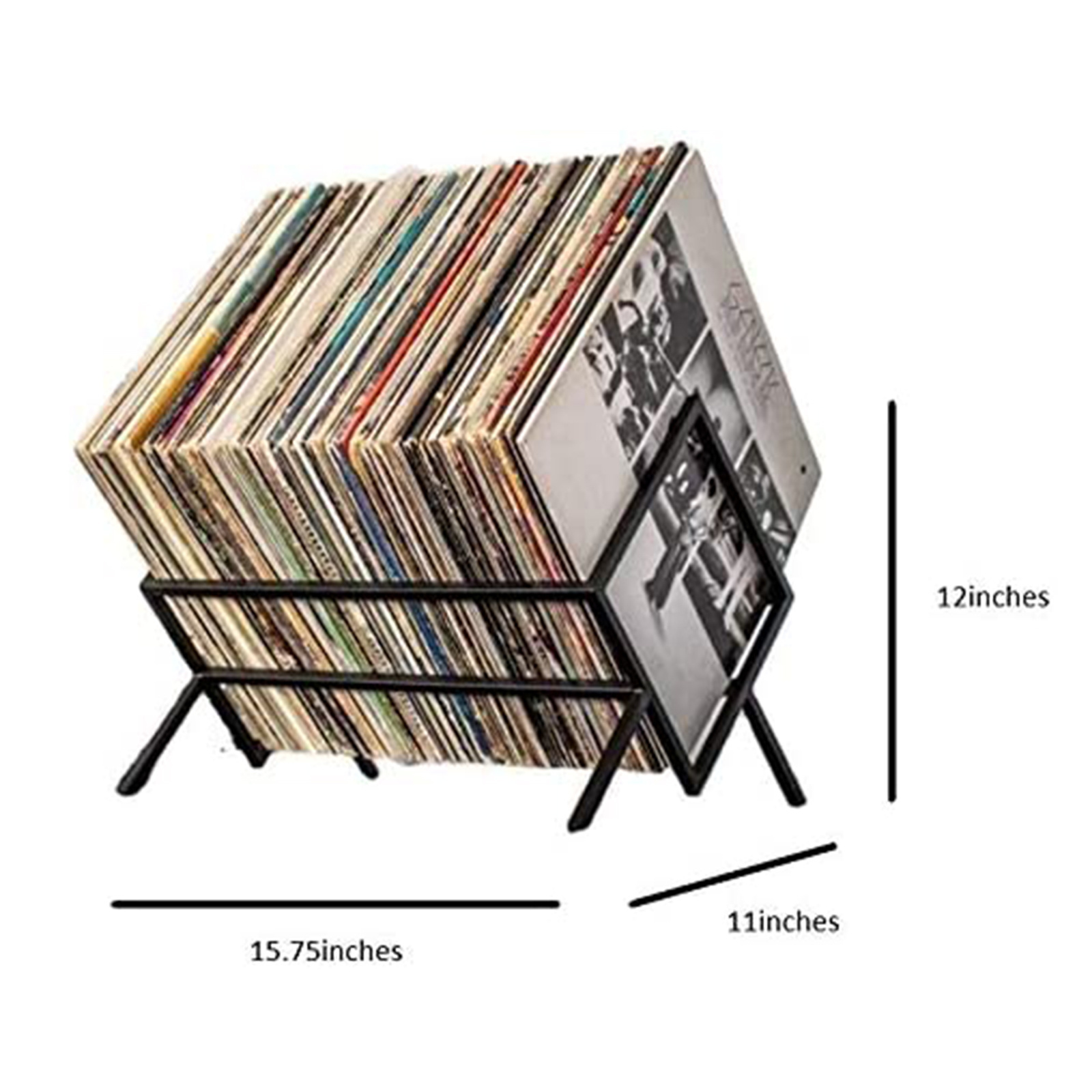 Wholesale hot sale LP Album Stand CD Storage Rack Vinyl Record Storage Rack record player stand