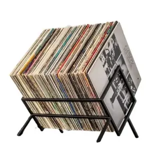 Wholesale hot sale LP Album Stand CD Storage Rack Vinyl Record Storage Rack record player stand