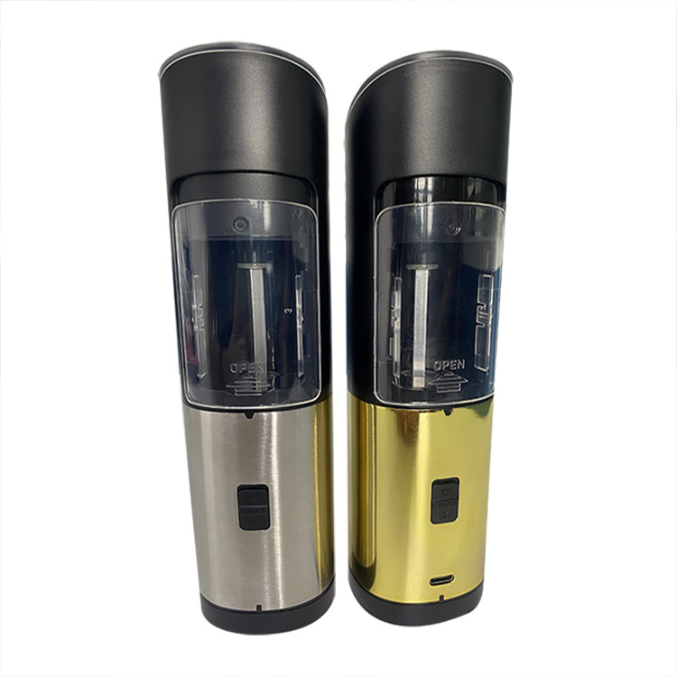 Adjustable Coarseness, One Handed Operation Gravity Electric Pepper Grinder or Salt Grinder Mill