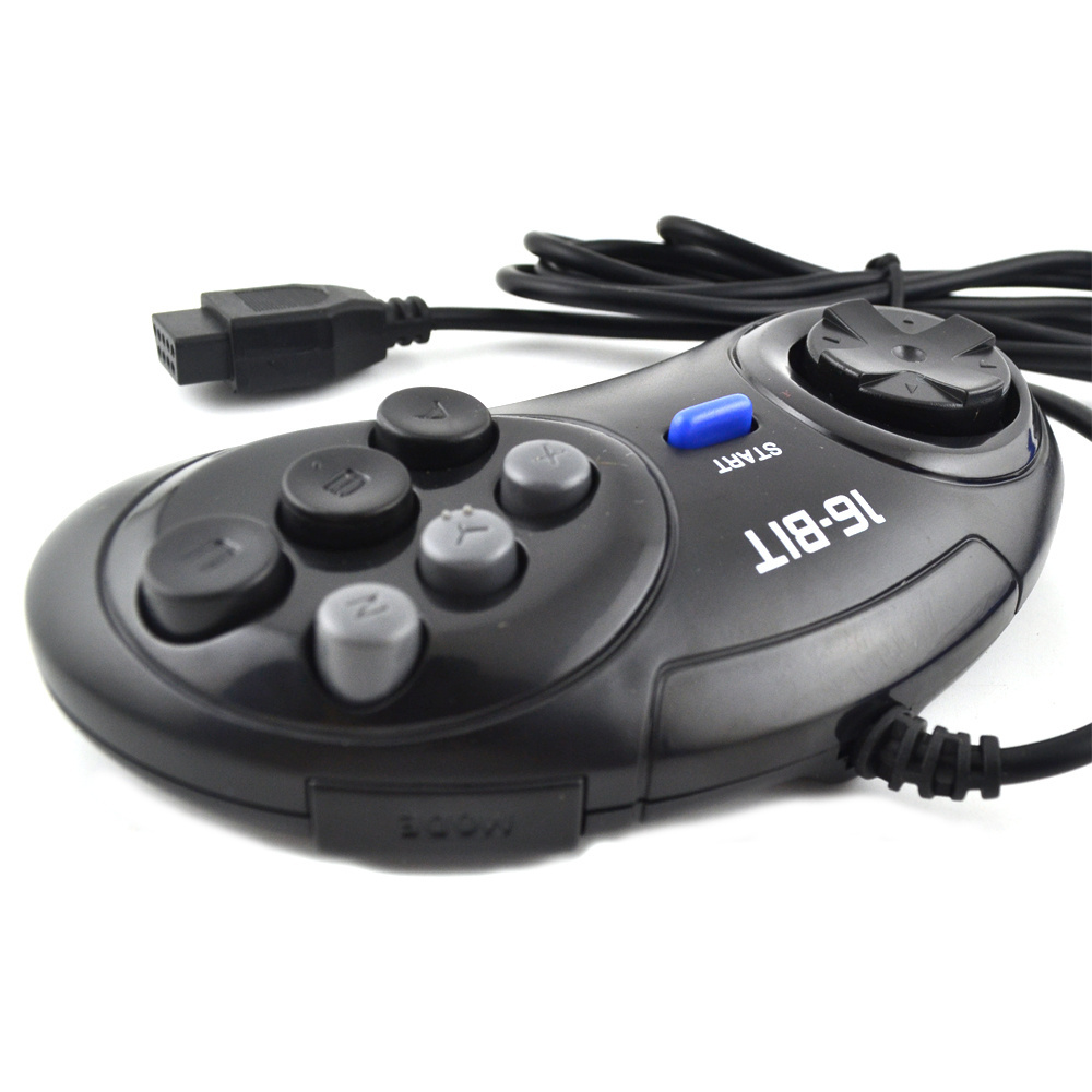 1/2pcs Game controller for SEGA Genesis 16 bit handle controller 6 Button Gamepad for SEGA MD game Accessories