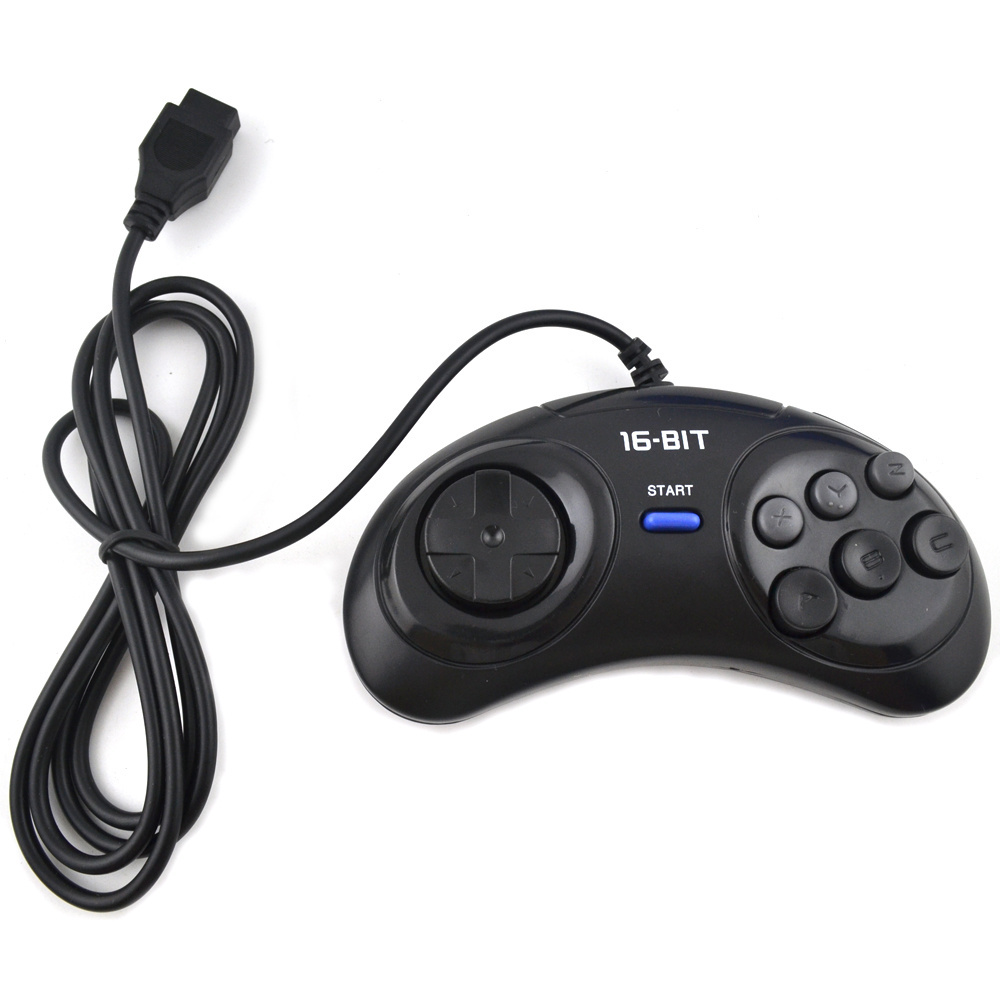 1/2pcs Game controller for SEGA Genesis 16 bit handle controller 6 Button Gamepad for SEGA MD game Accessories