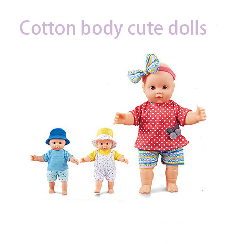 new design play house toys 12 inch cotton body cute doll double large bed set for children