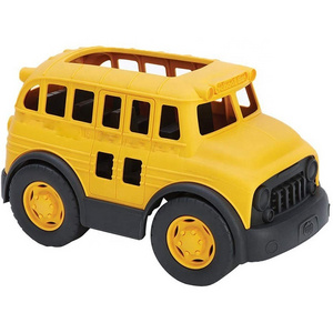 Phthalates Free Plastic Slide Yellow School Bus Toy for Kids Play