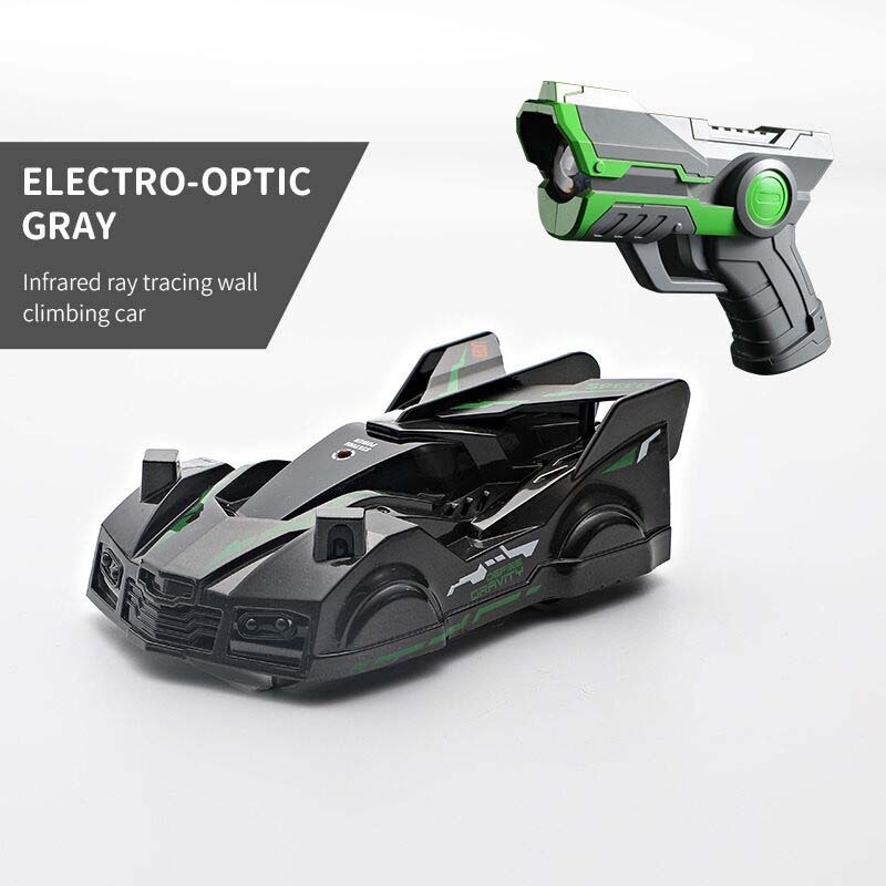 2023 New Design Children Infrared Laser Guided Wall Climbing Rc Cars for Kids Light Sensing Chaser Racing Stunt Car