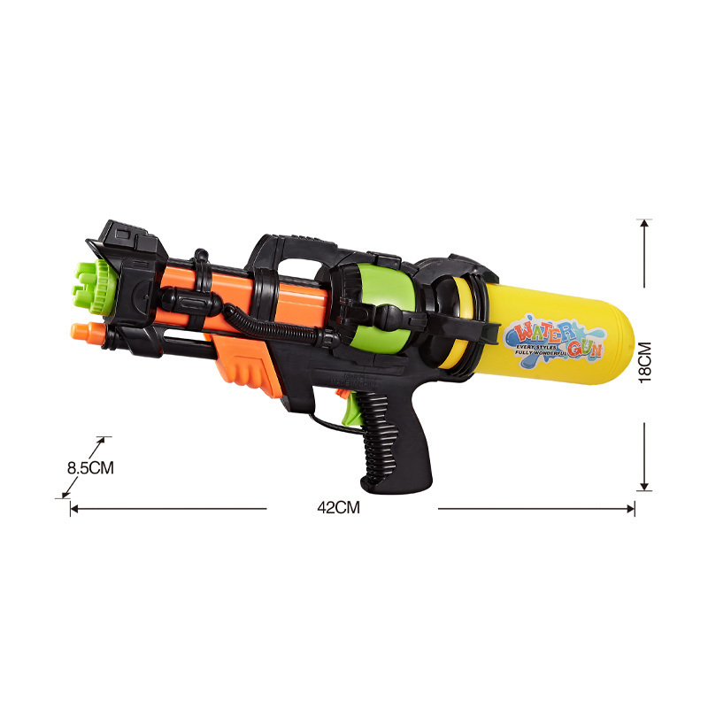 Plastic Holi Pump Action Splash Water Gun 500ML Large Capacity Summer Outdoor Water Game Gun Toy for Kids