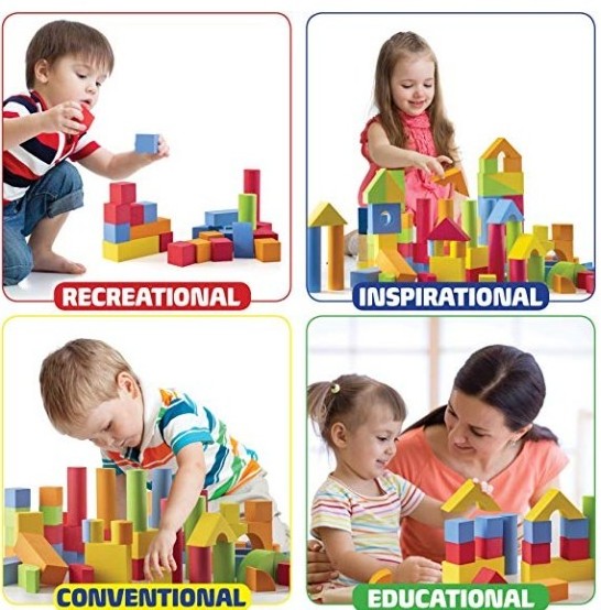 EVA Foam Building Blocks for Kids soft building block with number shape educational toys for toddler