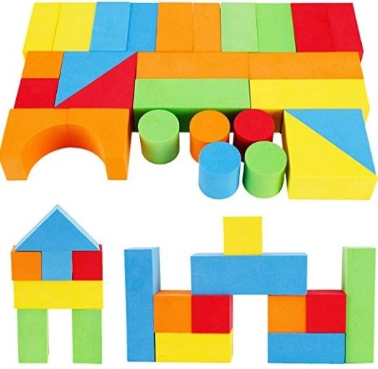 EVA Foam Building Blocks for Kids soft building block with number shape educational toys for toddler