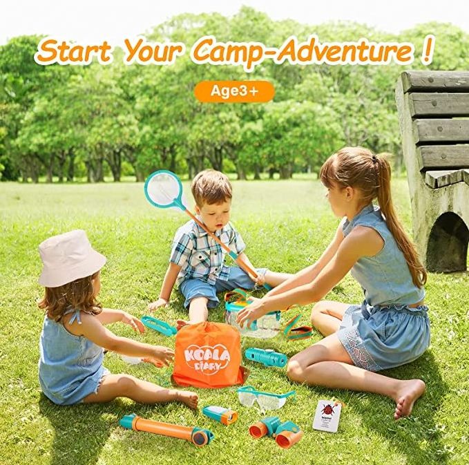 Outdoor Explorer Kit, Kids Camping Toys Gear Set, Bug Catching Kit for Toddlers Nature Exploration Kit