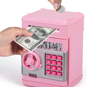 Children Safe Saving Box Electronic Mini Password Atm Machine Piggy Bank for Real Money for Kids