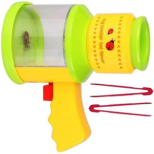 Children's Bug Catcher and Viewer Insect Magnifier Catcher + 2 Bug Tweezers Nature Exploration Microscope for Kids