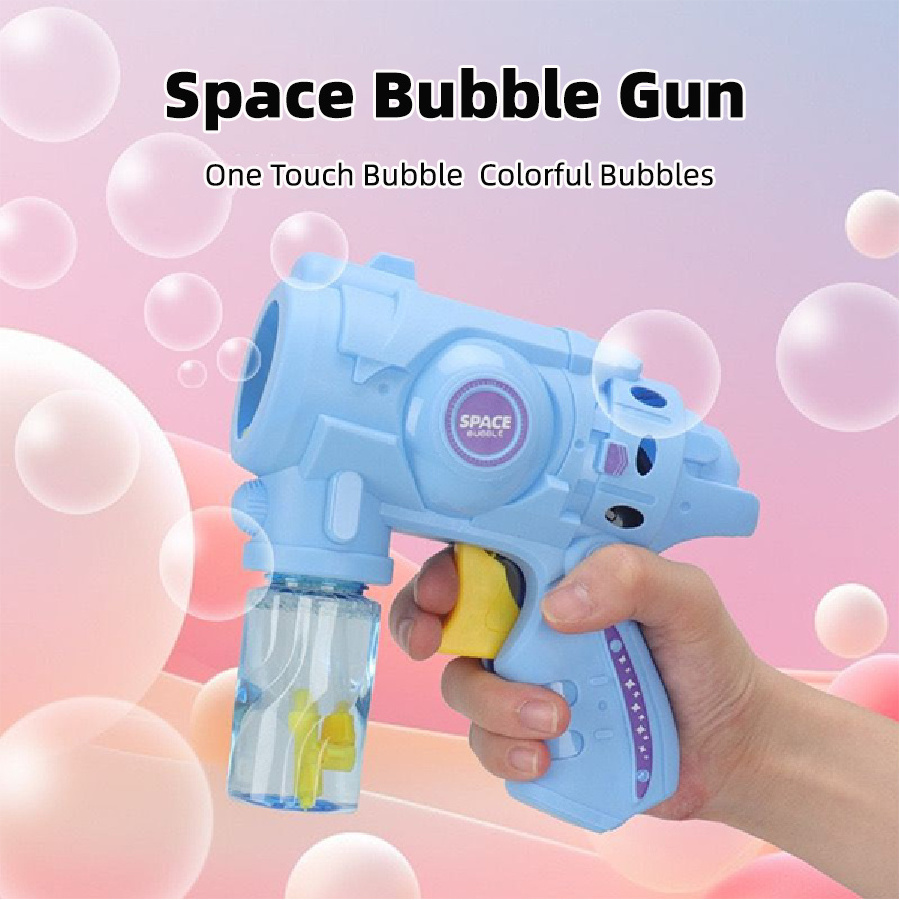 space bubble gun fully Bubble machine children's toy Summer Outdoor Gun Soap Water Bubble Machine Toys For Kids