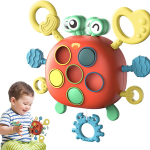 Baby Toys Montessori  Sensory Toys for Toddlers Infants Toys Pull String crab Activity Motor Skills for Birthday Gifts