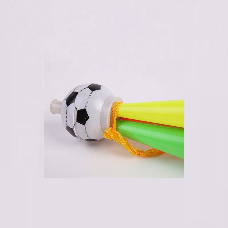 Promotional Plastic Small Football Horn Toy Trumpet for Kdis