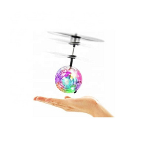 Flying Ball Built-in-Shinning LED Disco Light Induction Ball Mini Drones Hand Control Play Indoor Gifts for Kids Boy Girl