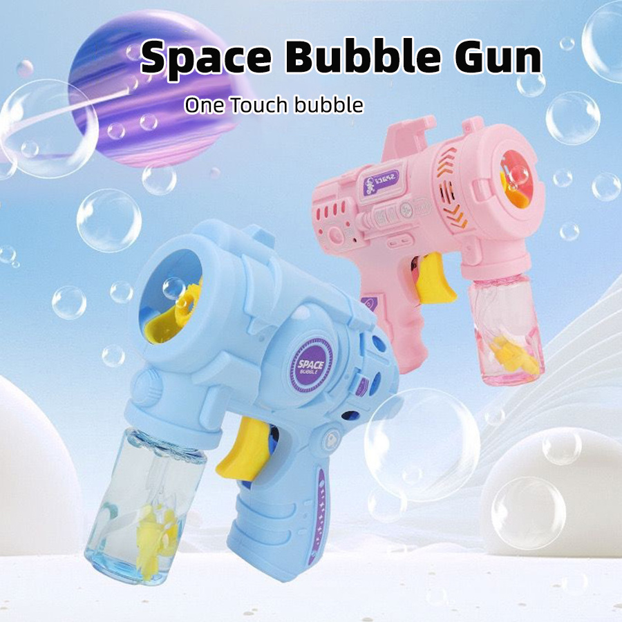 space bubble gun fully Bubble machine children's toy Summer Outdoor Gun Soap Water Bubble Machine Toys For Kids