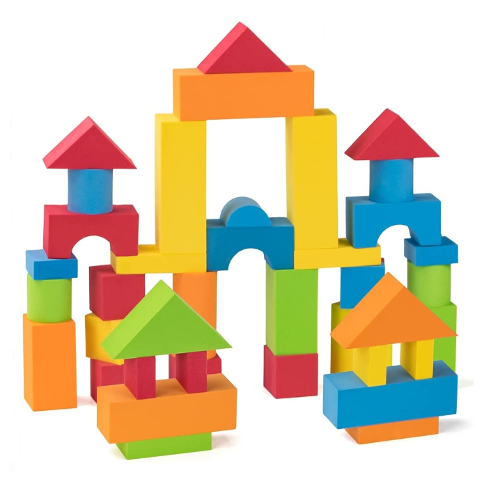 Educational Stackable Block Play Set EVA Foam Building Blocks for Kids Large Soft Blocks