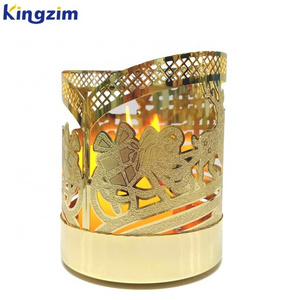 Custom stylish metal cut out design Candlestick and perfect tea light candle holder for adding a modern touch to any table