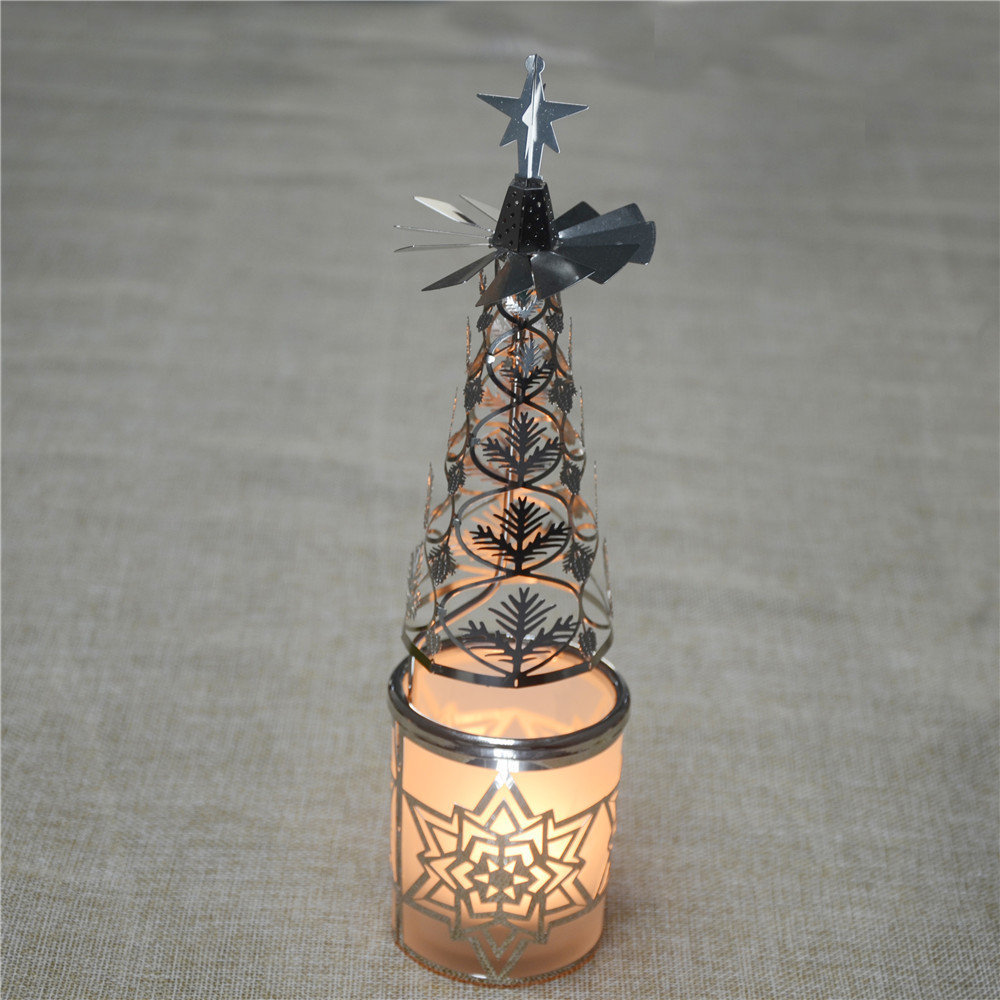 New design home decor spinning angel tea light candle spinner