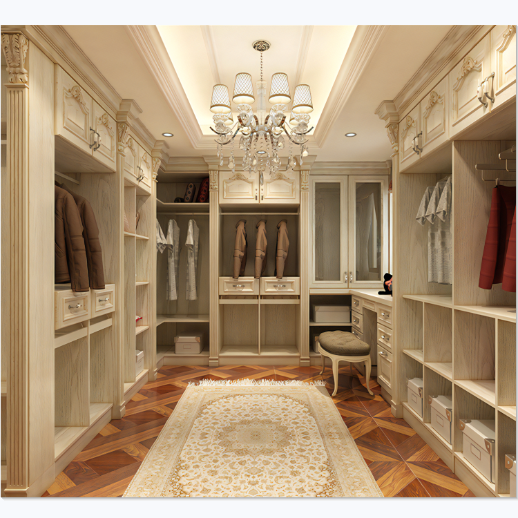 Bedroom Furniture Cloakroom Wardrobes Wooden Closets Built in Wardrobe Closet Solid Wood Wardrobe Cabinets