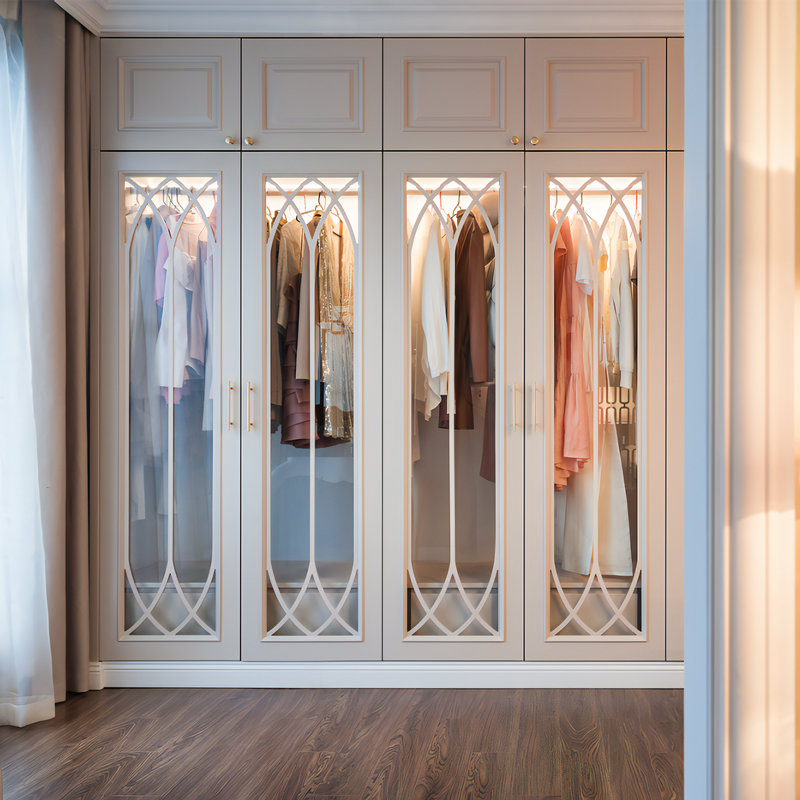 Bedroom Furniture Cloakroom Wardrobes Wooden Closets Built in Wardrobe Closet Solid Wood Wardrobe Cabinets