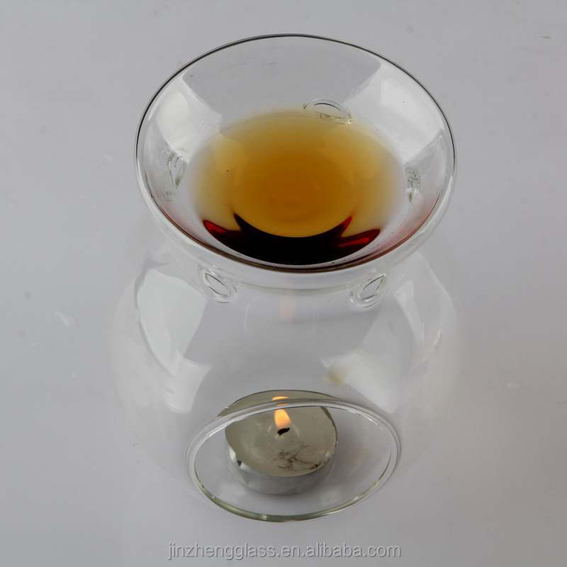 decorative Vycor glass aromatherapy oils incense burner Candle Warmer Tealight Candle Holders