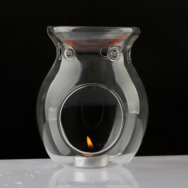 decorative Vycor glass aromatherapy oils incense burner Candle Warmer Tealight Candle Holders