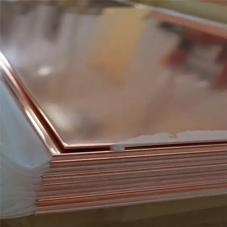 China Factory Customized Good Quality Pure Copper Plate C12000 C11000 C12200 Red Copper Plate Sheet