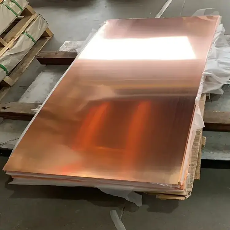 China Factory Customized Good Quality Pure Copper Plate C12000 C11000 C12200 Red Copper Plate Sheet