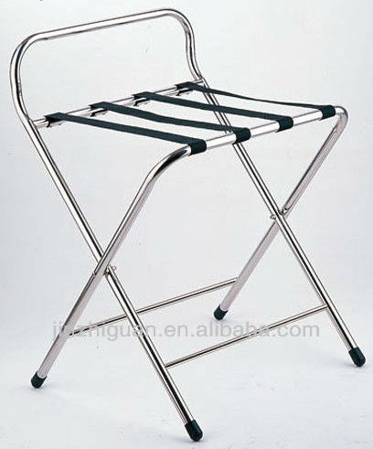 Chrome Hotel Room Foldable Metal Luggage Rack (J-137)