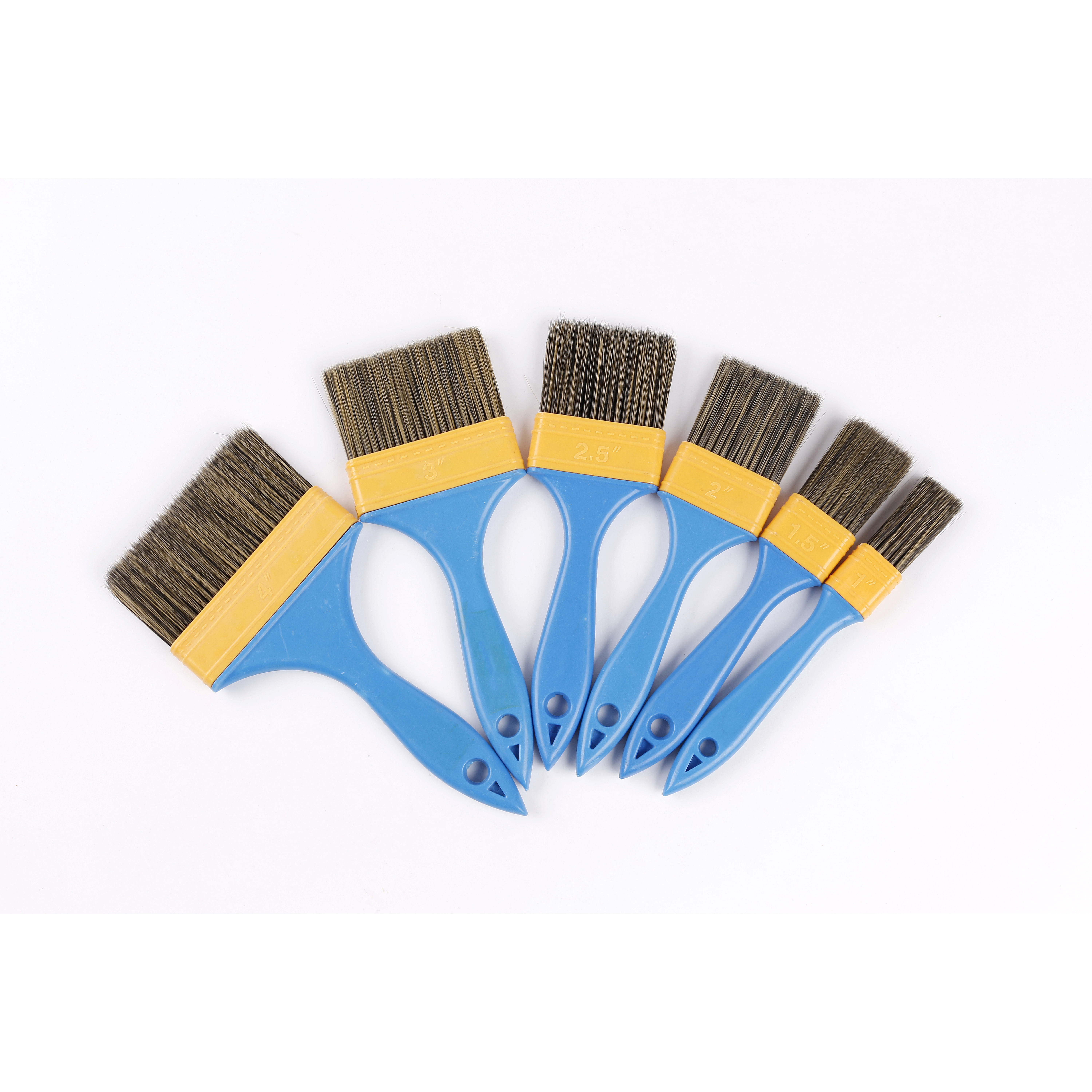 High Quality Plastic Handle Paint Brush Natural Soft Bristle Brush Professional hand paint brushes