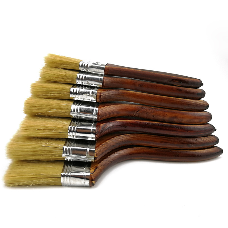 Factory wholesale Bristle Brush Paint Brush Manufactured Natural Soft Bristle Brush Small Paint different size