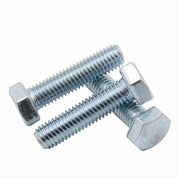 Galvanized Steel Full Threaded Hexagon Bolts Screw Nuts Astm m8 m16 Zinc Plated Fasteners Nuts and Bolts 5/8