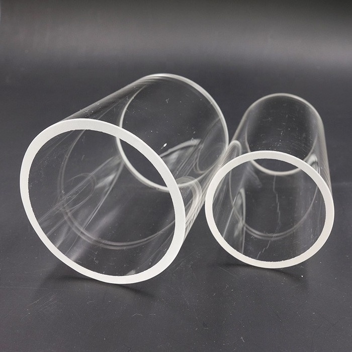 SUCCESS Factory Customization Clear Quartz Glass Tube Fused Silica Tube Fused Silica Pipe Transparent Glass Pipe