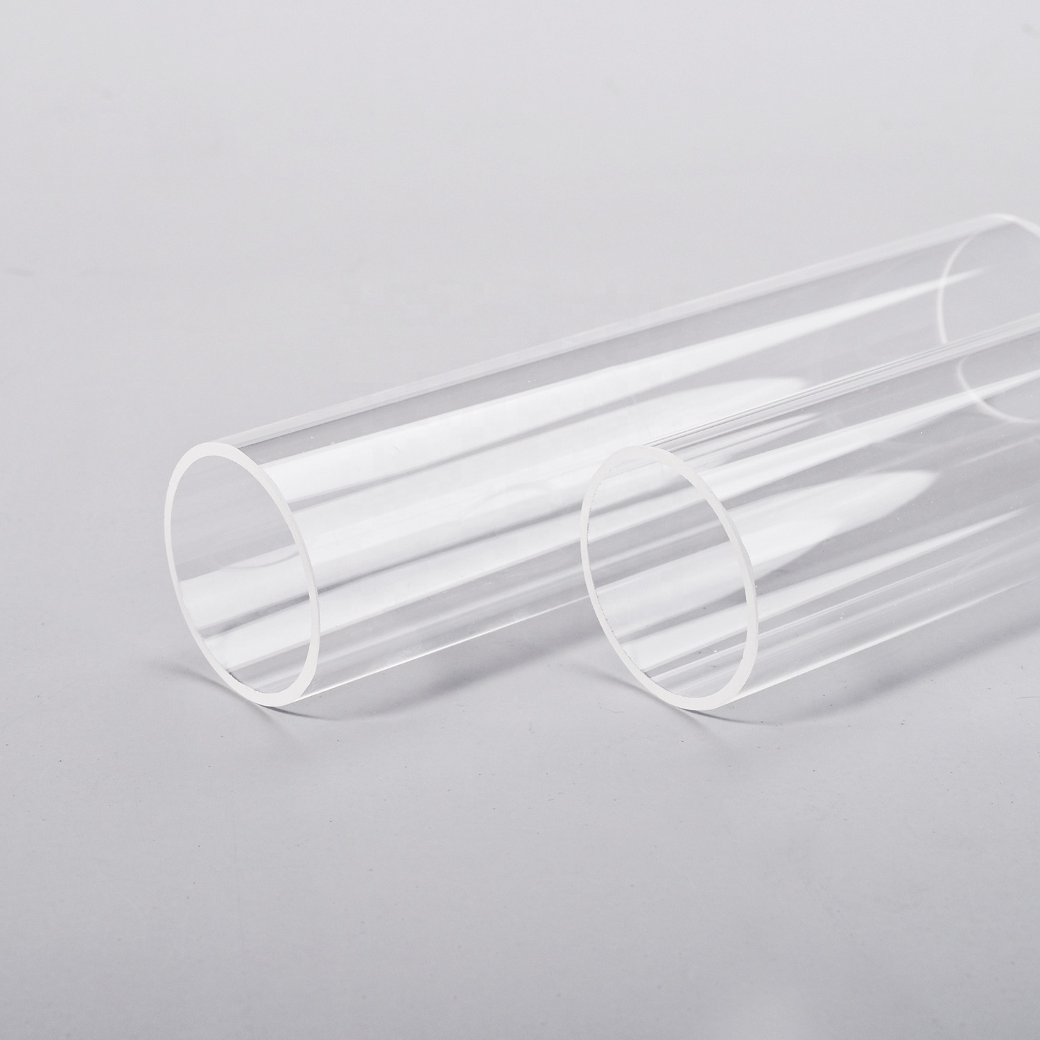 SUCCESS Clear Round Fused Silica Glass Tube Large Diameter Clear Quartz Glass Tube Borosilicate Clear Glass Bubble Pipe